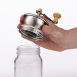 Kilner Coffee Grinder Set, Manual Grinder with Glass Storage Jar