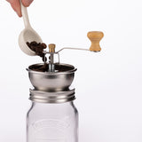 Kilner Coffee Grinder Set, Manual Grinder with Glass Storage Jar