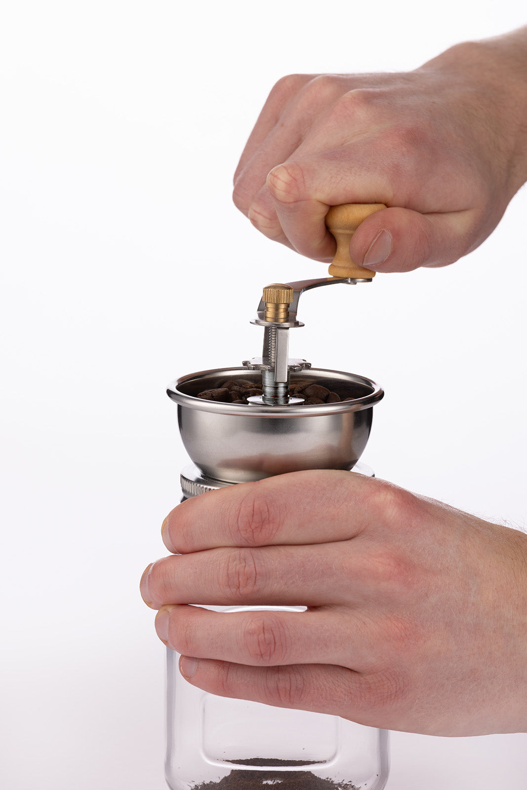 Kilner Coffee Grinder Set, Manual Grinder with Glass Storage Jar