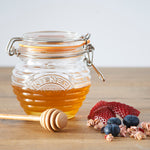 Kilner Honey Pot with Beechwood Dipper, 13.5 Ounce