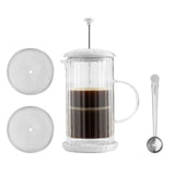 Price & Kensington Luxe French Press, 350 ml, White