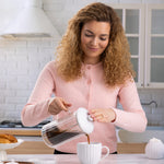Price & Kensington Luxe French Press, 350 ml, White