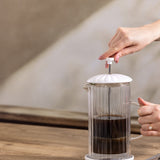 Price & Kensington Luxe French Press, 350 ml, White