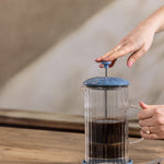 Price & Kensington Luxe French Press, 350 ml, Bluebell