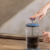 Price & Kensington Luxe French Press, 350 ml, Bluebell