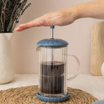 Price & Kensington Luxe French Press, 350 ml, Bluebell