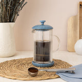 Price & Kensington Luxe French Press, 350 ml, Bluebell