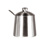Frieling Sugar Bowl with Spoon, Brushed Stainless Steel Finish, 10-Ounce