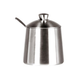 Frieling Sugar Bowl with Spoon, Brushed Stainless Steel Finish, 10-Ounce