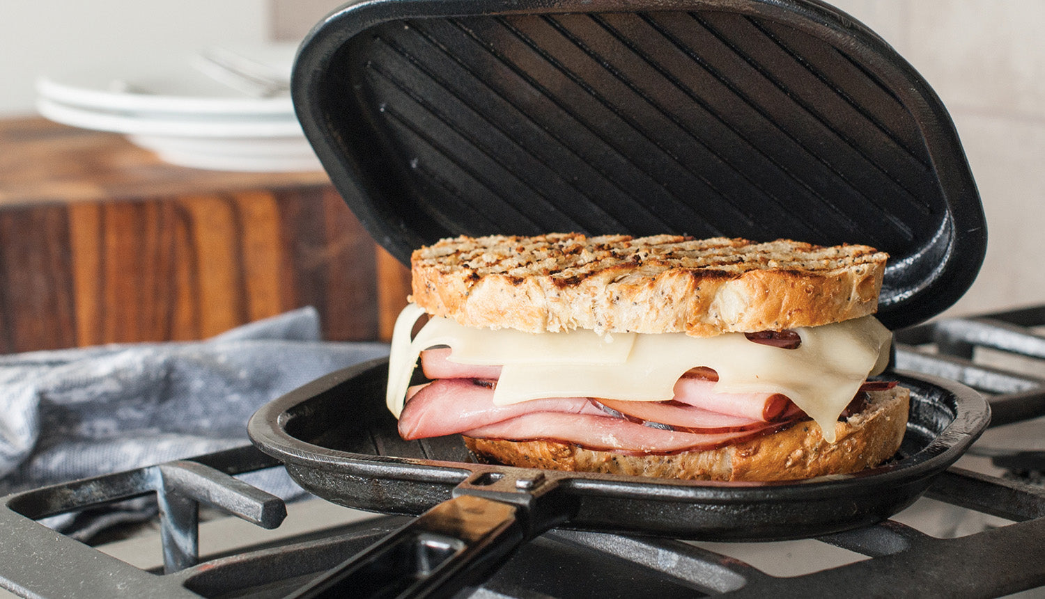 Nordic Ware Sandwich Grill Press Create Crispy Sandwiches at Home