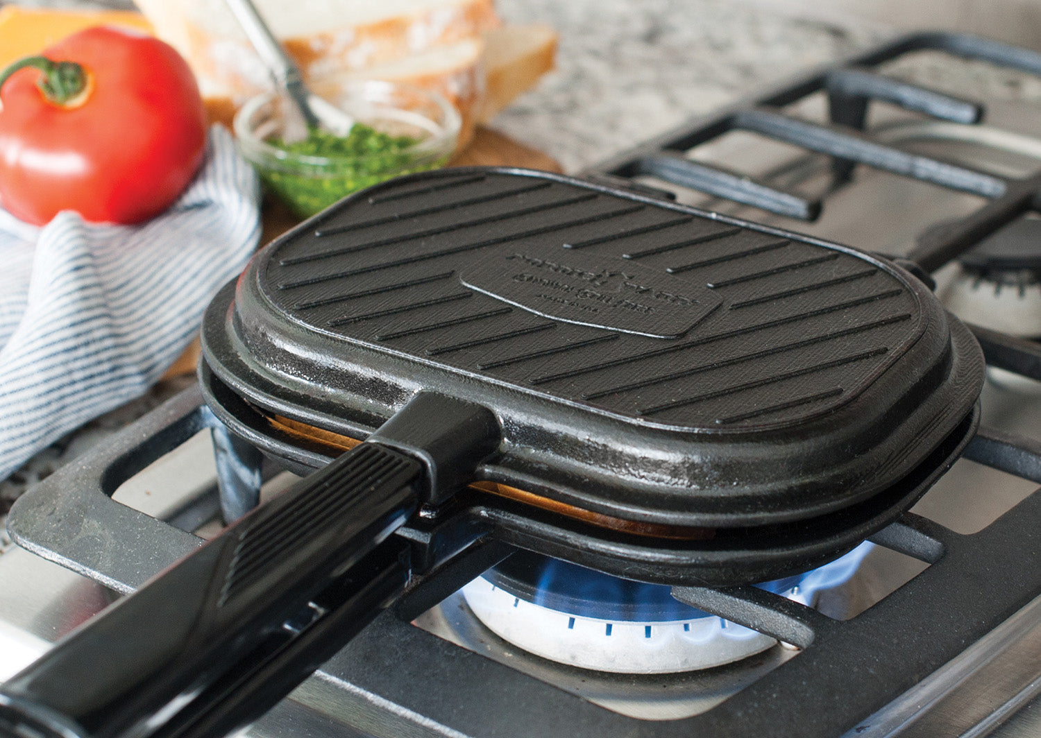 Nordic Ware Sandwich Grill Press, Black