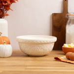Mason Cash Pumpkin Mixing Bowl Size 24, 2.15-Quart, Cream