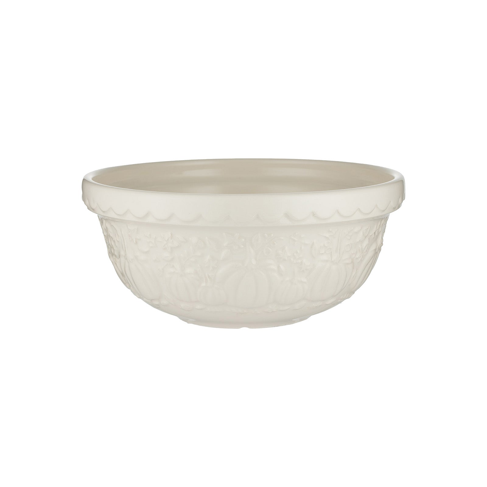 Mason Cash Pumpkin Mixing Bowl Size 24, 2.15-Quart, Cream