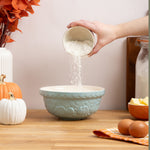 Mason Cash Pumpkin Mixing Bowl Size 30, 1.15-Quart, Blue