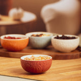Mason Cash Home Set of 4 Mini Pumpkin Bowls, 5.9-Ounce