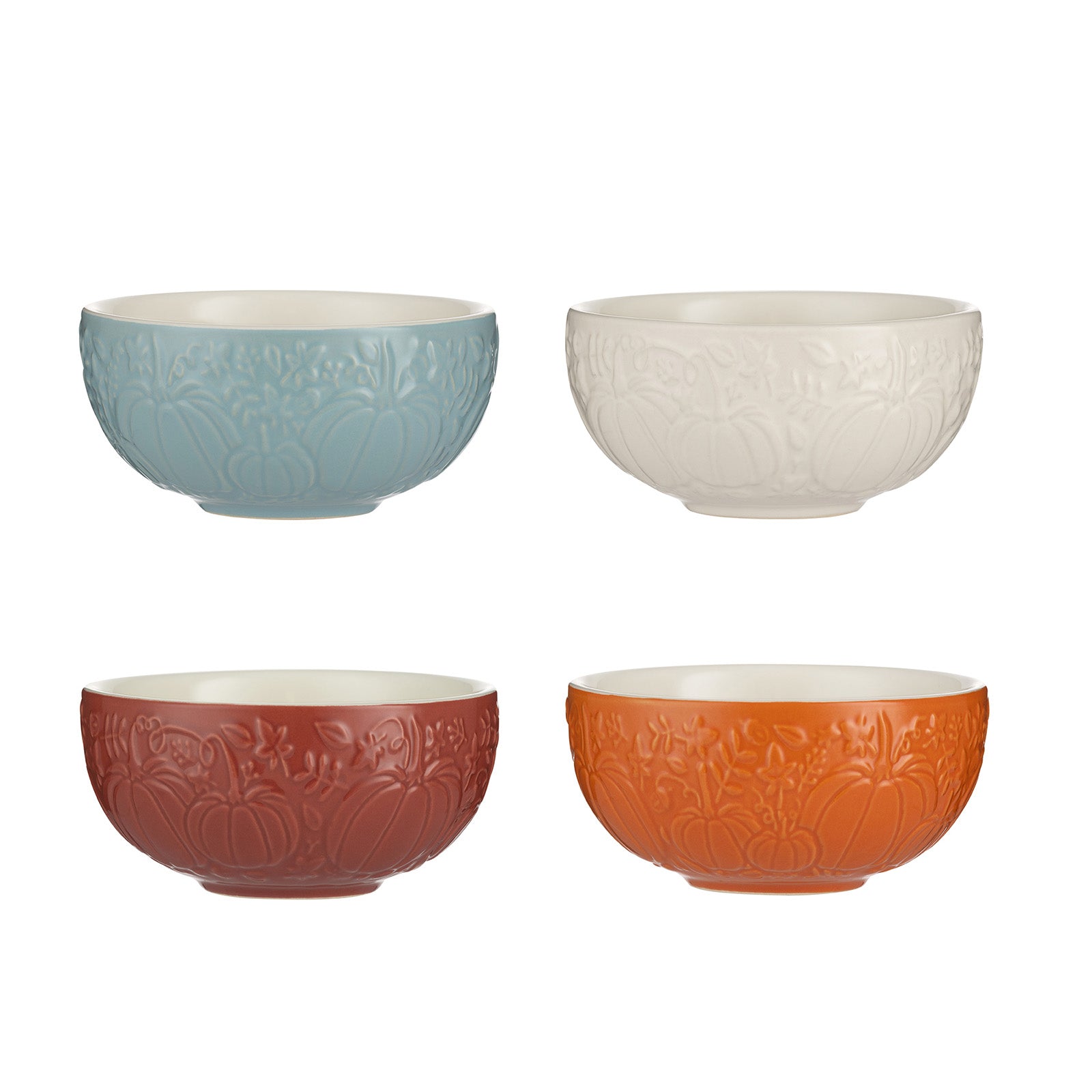 Mason Cash Home Set of 4 Mini Pumpkin Bowls, 5.9-Ounce