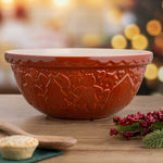 Mason Cash Gingerbread Lane Mixing Bowl Size 12, 4.25-Quart, Ginger