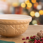 Mason Cash Gingerbread Lane Mixing Bowl Size 24, 2.15-Quart, Cane