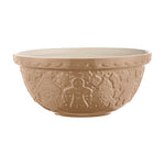 Mason Cash Gingerbread Lane Mixing Bowl Size 24, 2.15-Quart, Cane