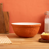 Mason Cash Pumpkin Mixing Bowl Size 12, 4.25-Quart, Orange