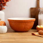 Mason Cash Pumpkin Mixing Bowl Size 12, 4.25-Quart, Orange