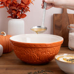 Mason Cash Pumpkin Mixing Bowl Size 12, 4.25-Quart, Orange