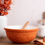 Mason Cash Pumpkin Mixing Bowl Size 12, 4.25-Quart, Orange