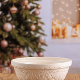 Mason Cash Deck The Halls Size 18 Cream Mixing Bowl, 2.85 Quart