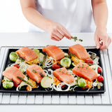Lekue 12-Inch x 16-Inch Non-Spill Baking Sheet, Black