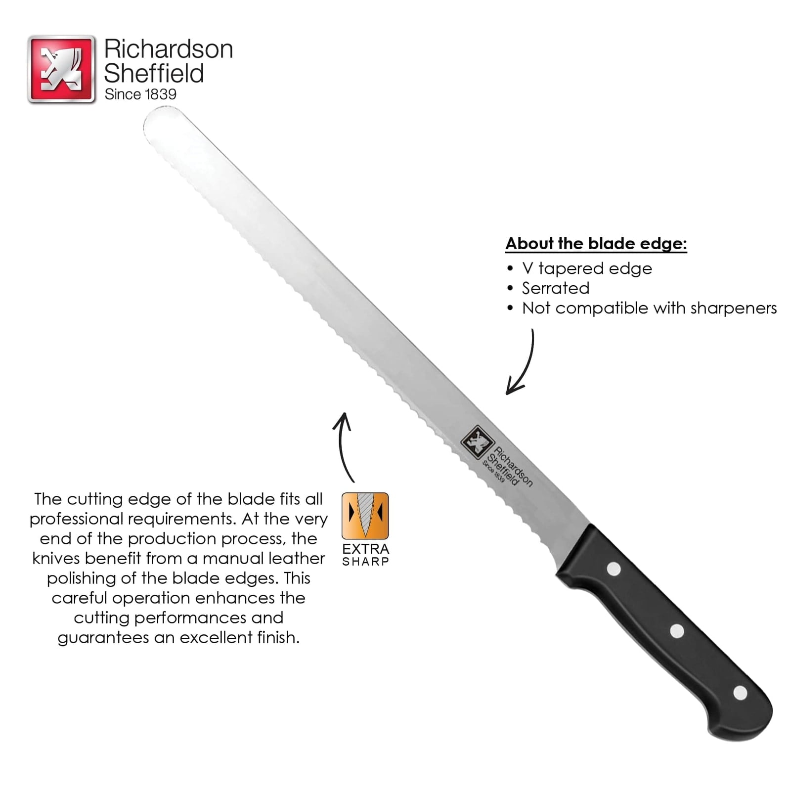 Richardson Sheffield Universal 12-Inch Genoise/Cake Knife