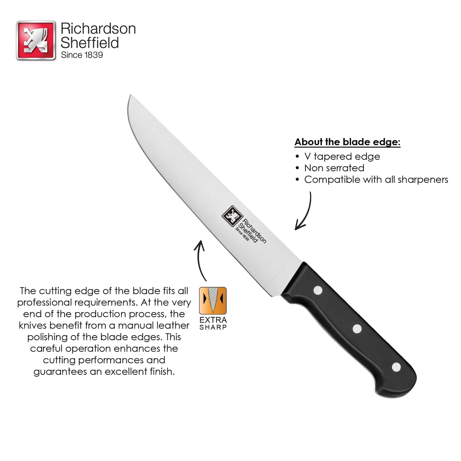 Richardson Sheffield Universal 8-Inch Butcher Knife