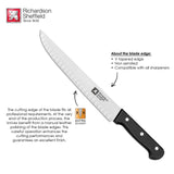 Richardson Sheffield Universal 10-Inch Butcher Knife with Notches