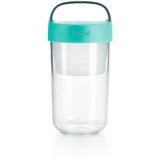 Lekue Jar-To-Go 2 Piece Travel Jar Container Set, 20 ounce, Turquoise
