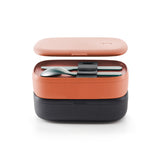 Lekue Lunch Box To Go Travel Container Set, Coral