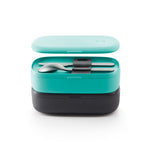 Lekue Lunch Box To Go Travel Container Set, Turquoise