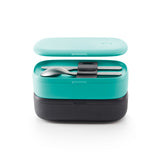 Lekue Lunch Box To Go Travel Container Set, Turquoise