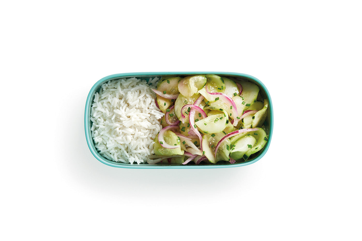 Lekue Lunch Box To Go Travel Container Set, Turquoise