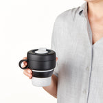 Lekue Mug To Go Reusable Travel Mug, 11.8 Ounce, Coral