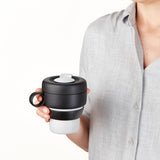 Lekue Mug To Go Reusable Travel Mug, 11.8 Ounce, Coral