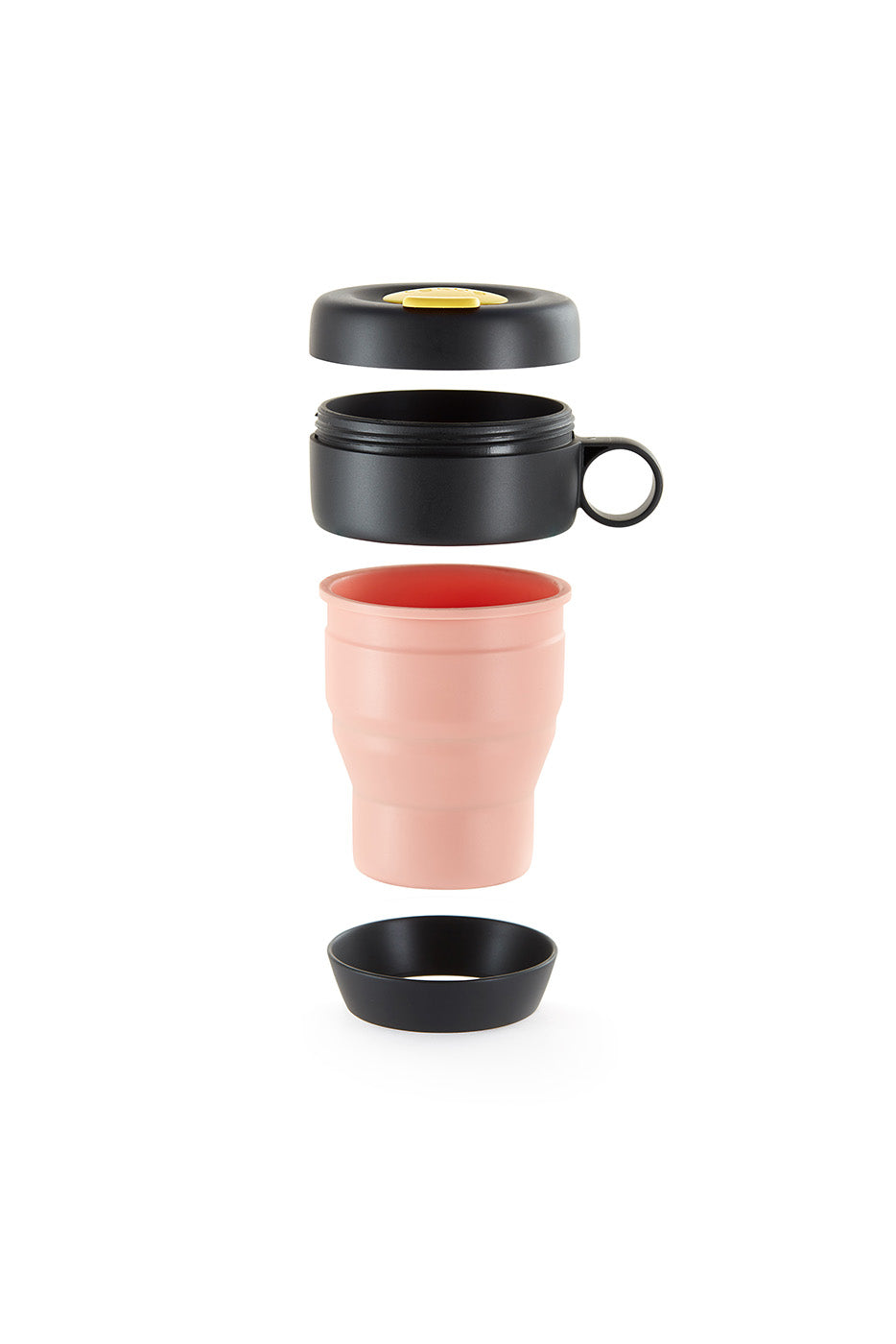 Lekue Mug To Go Reusable Travel Mug, 11.8 Ounce, Coral