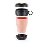 Lekue Mug To Go Reusable Travel Mug, 11.8 Ounce, Coral