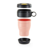 Lekue Mug To Go Reusable Travel Mug, 11.8 Ounce, Coral