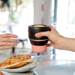 Lekue Mug To Go Reusable Travel Mug, 11.8 Ounce, Coral