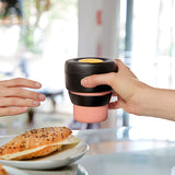 Lekue Mug To Go Reusable Travel Mug, 11.8 Ounce, Coral