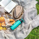 Lekue Insulated Bottle To Go, 16.9-ounce, Turquoise