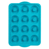 Trudeau Structure Silicone 12 Cavity Decorated Donut Pan, Tropical Granite