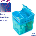 Precidio Design Snack in the Box Eco-Friendly Reusable Snack Container, Blue