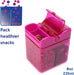 Precidio Design Snack in the Box Eco-Friendly Reusable Snack Container, Pink