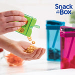 Precidio Design Snack in the Box Eco-Friendly Reusable Snack Container, Purple