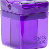 Precidio Design Snack in the Box Eco-Friendly Reusable Snack Container, Purple